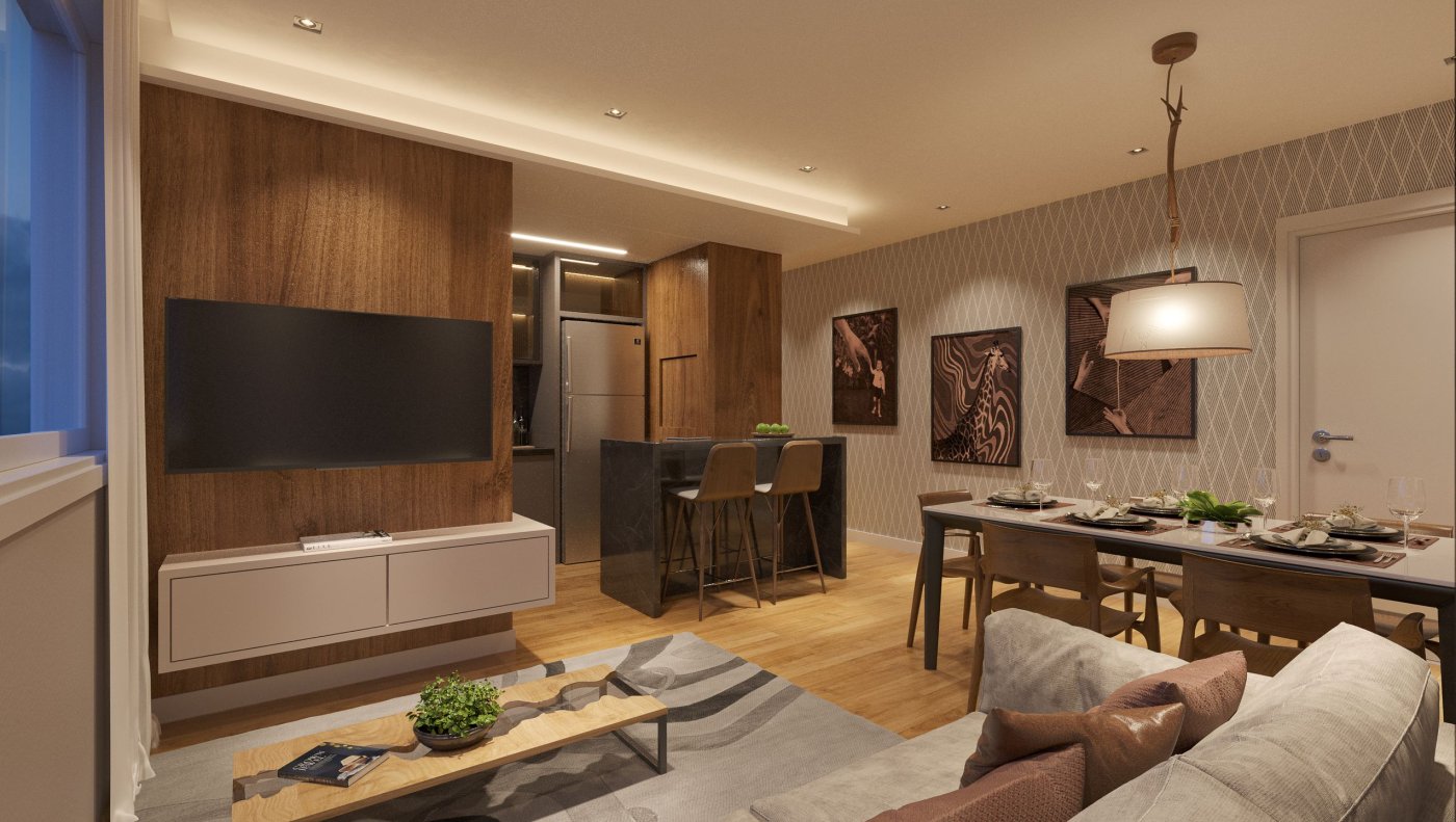 Apartamento de 2 quartos com suíte em Pré Lançamento, Centro, Canela.