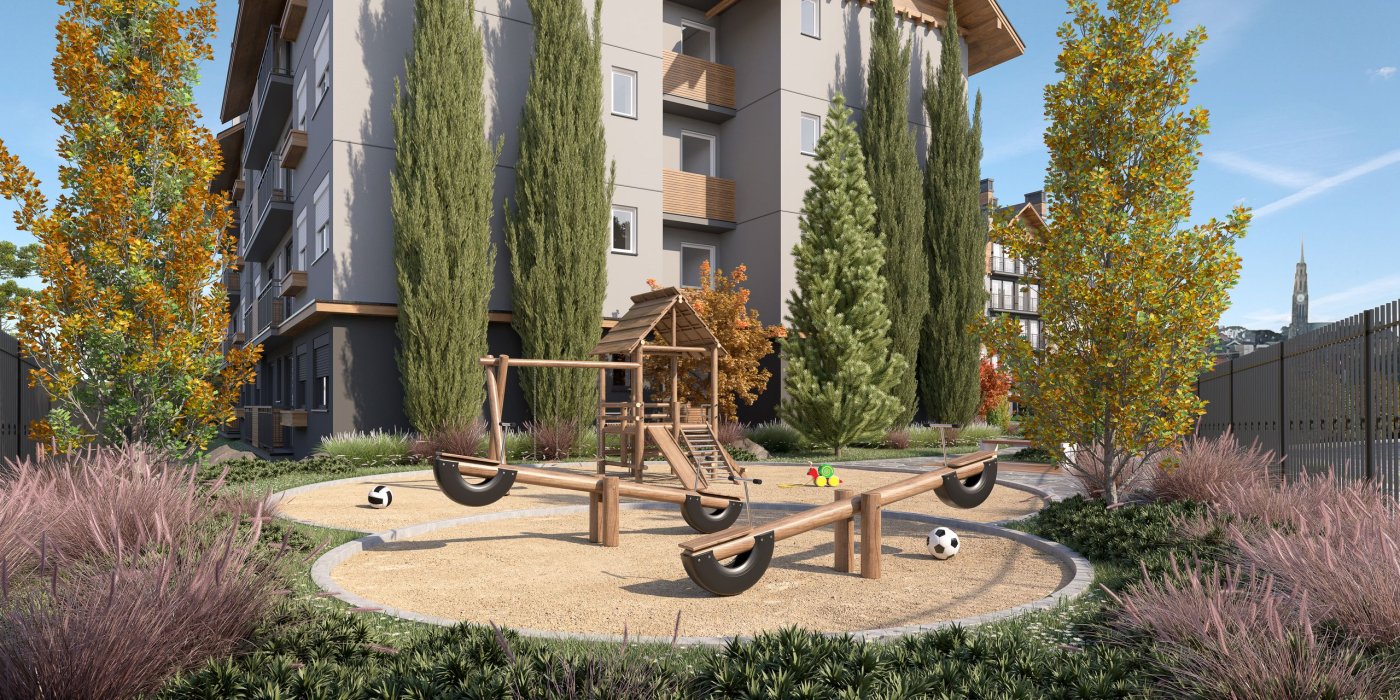 Apartamento de 2 quartos com suíte em Pré Lançamento, Centro, Canela.